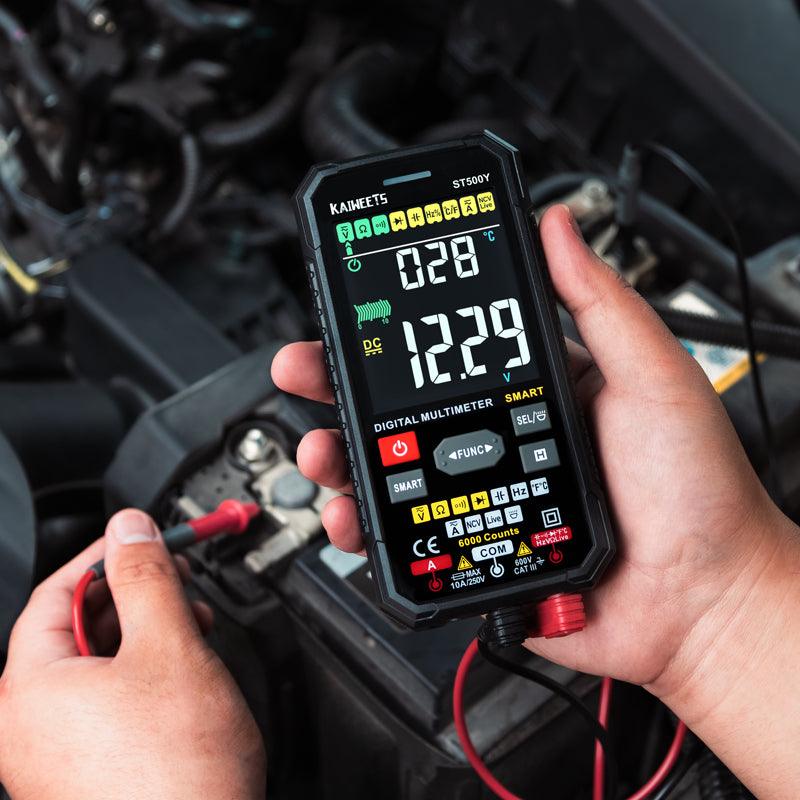 HOW TO USE A DIGITAL MULTIMETER ON A CAR BATTERY 