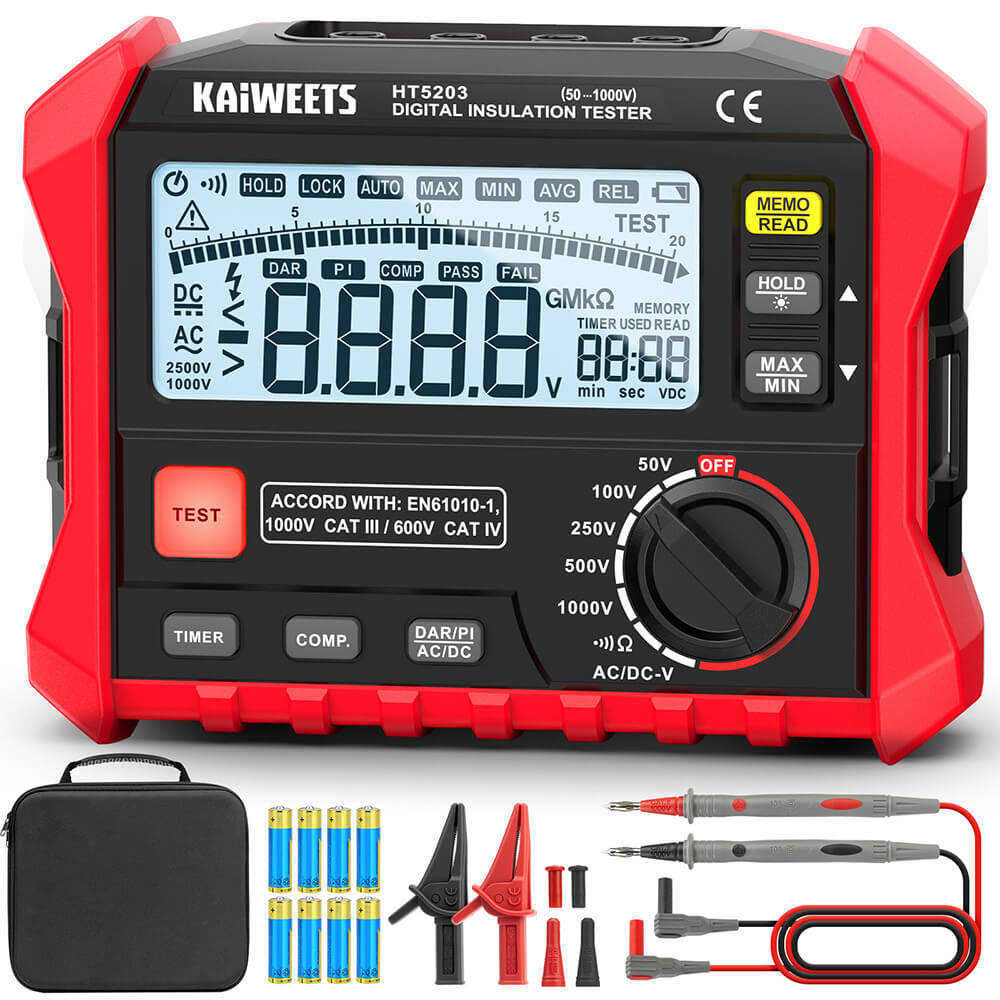 KAIWEETS KE1000 Insulation Resistance Tester