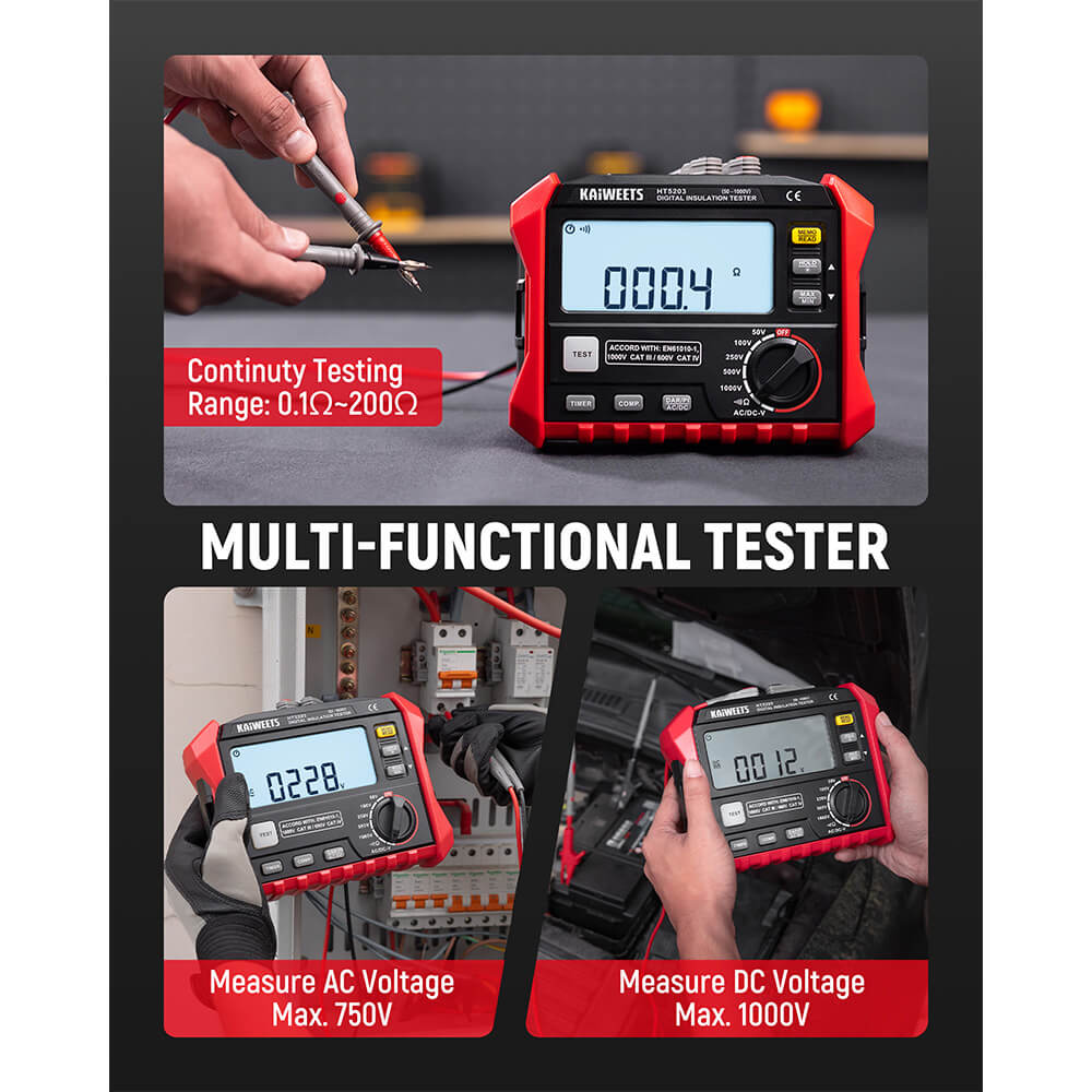 KAIWEETS HT5203 Insulation Resistance Tester