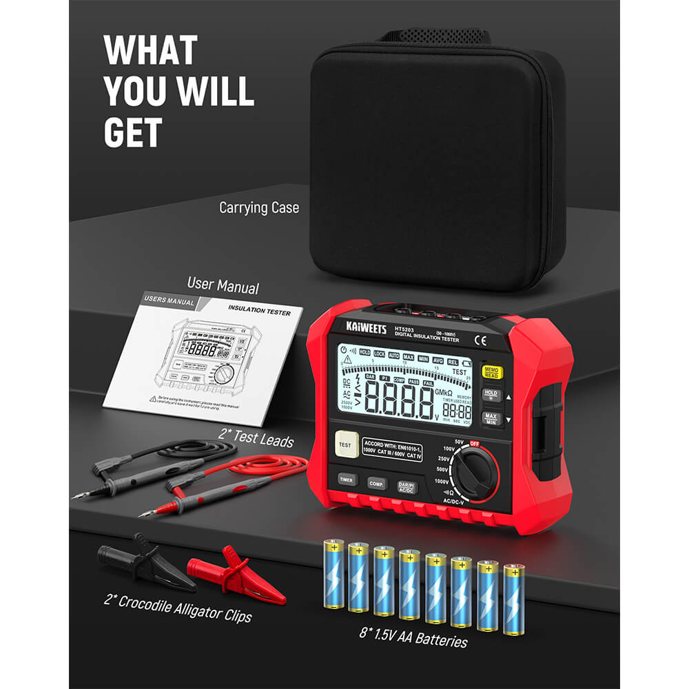 KAIWEETS HT5203 Insulation Resistance Tester