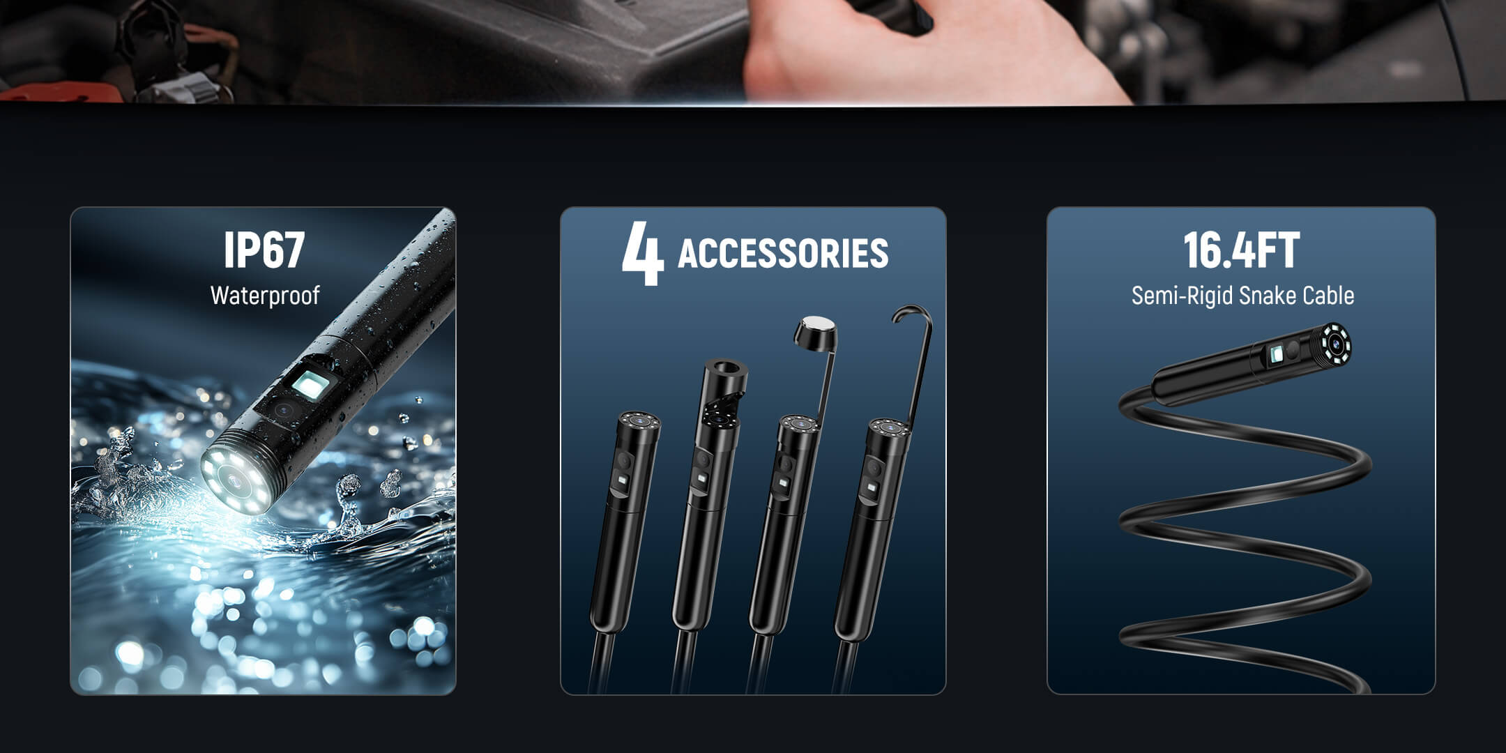 KAIWEETS KBM01 1920P Endoscope Camera