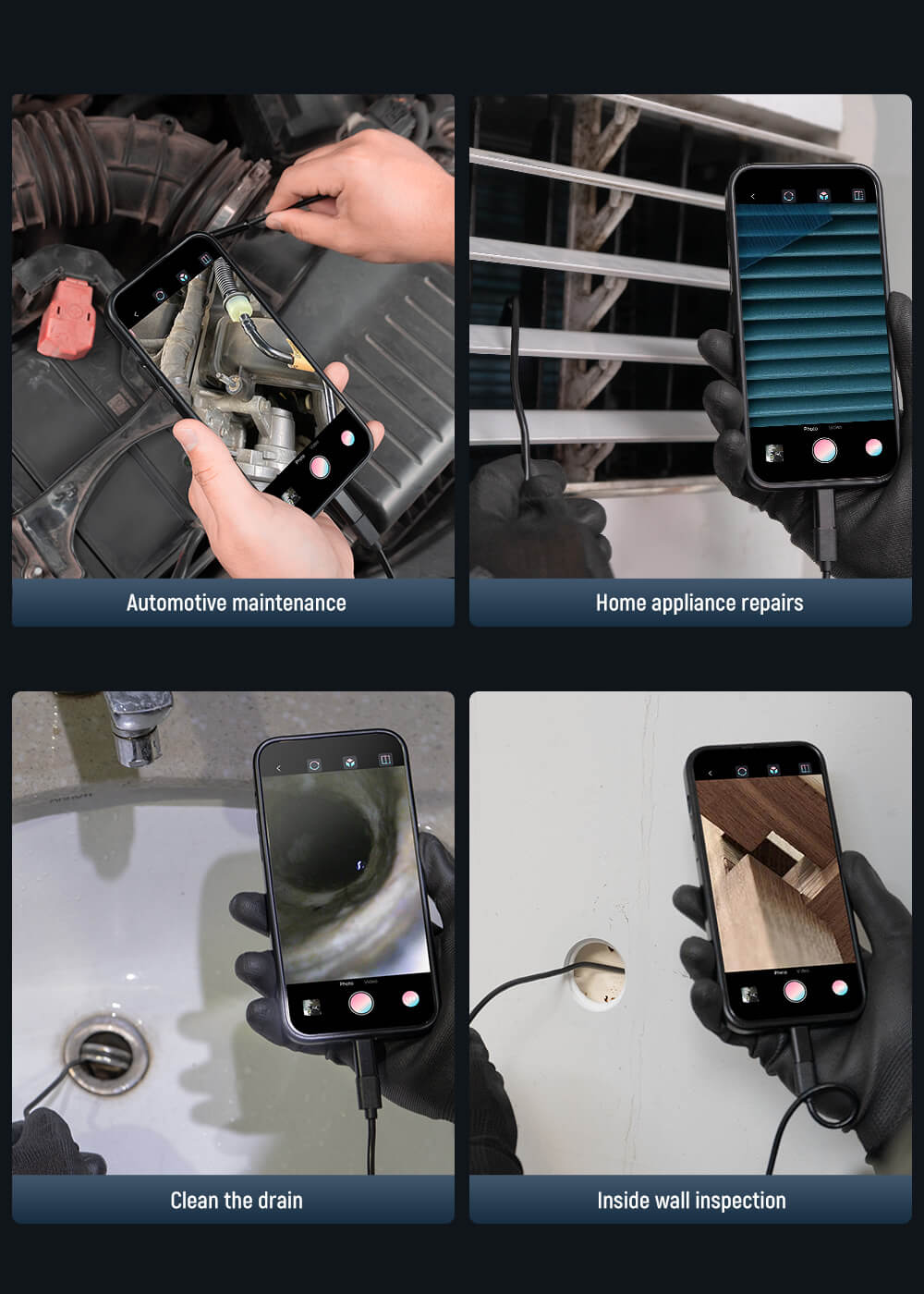 KAIWEETS KBM01 1920P Endoscope Camera phone