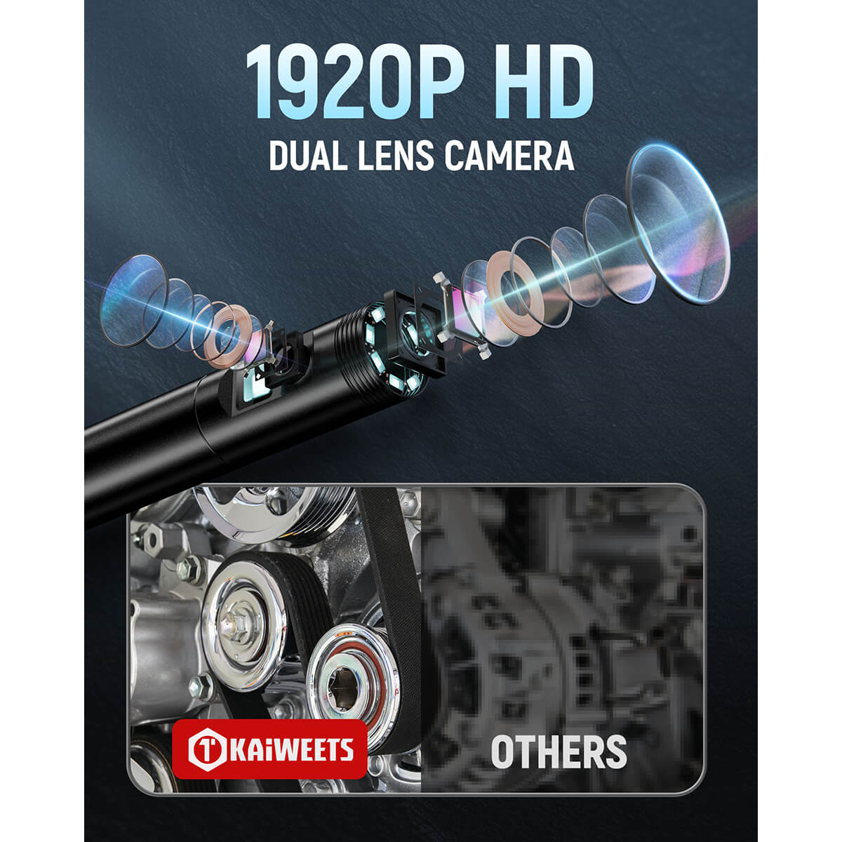 KAIWEETS KBM01 1920P Endoscope Camera
