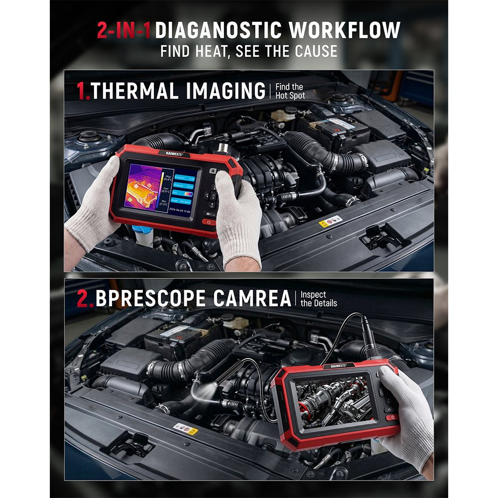 KAIWEETS KBTI01 2-in-1 Borescope Camera