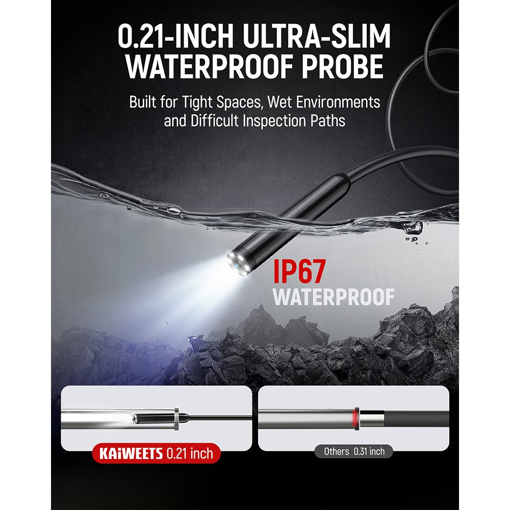 KAIWEETS KBTI01 2-in-1 Borescope Camera