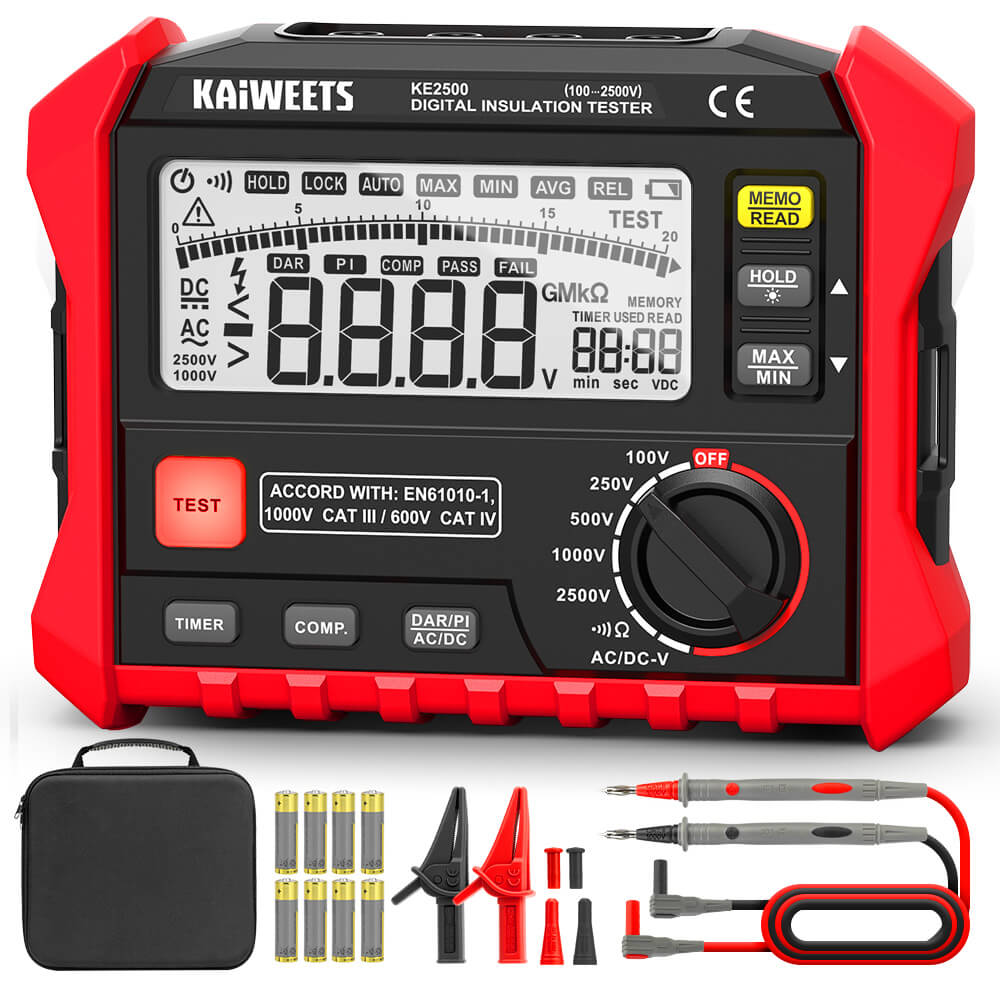 KAIWEETS KE2500 Insulation Resistance Tester