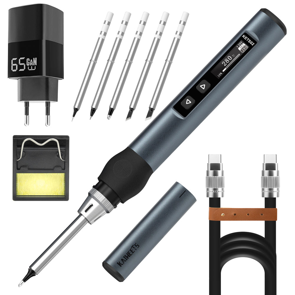 KAIWEETS KETS02 Smart Digital Soldering Iron Kit