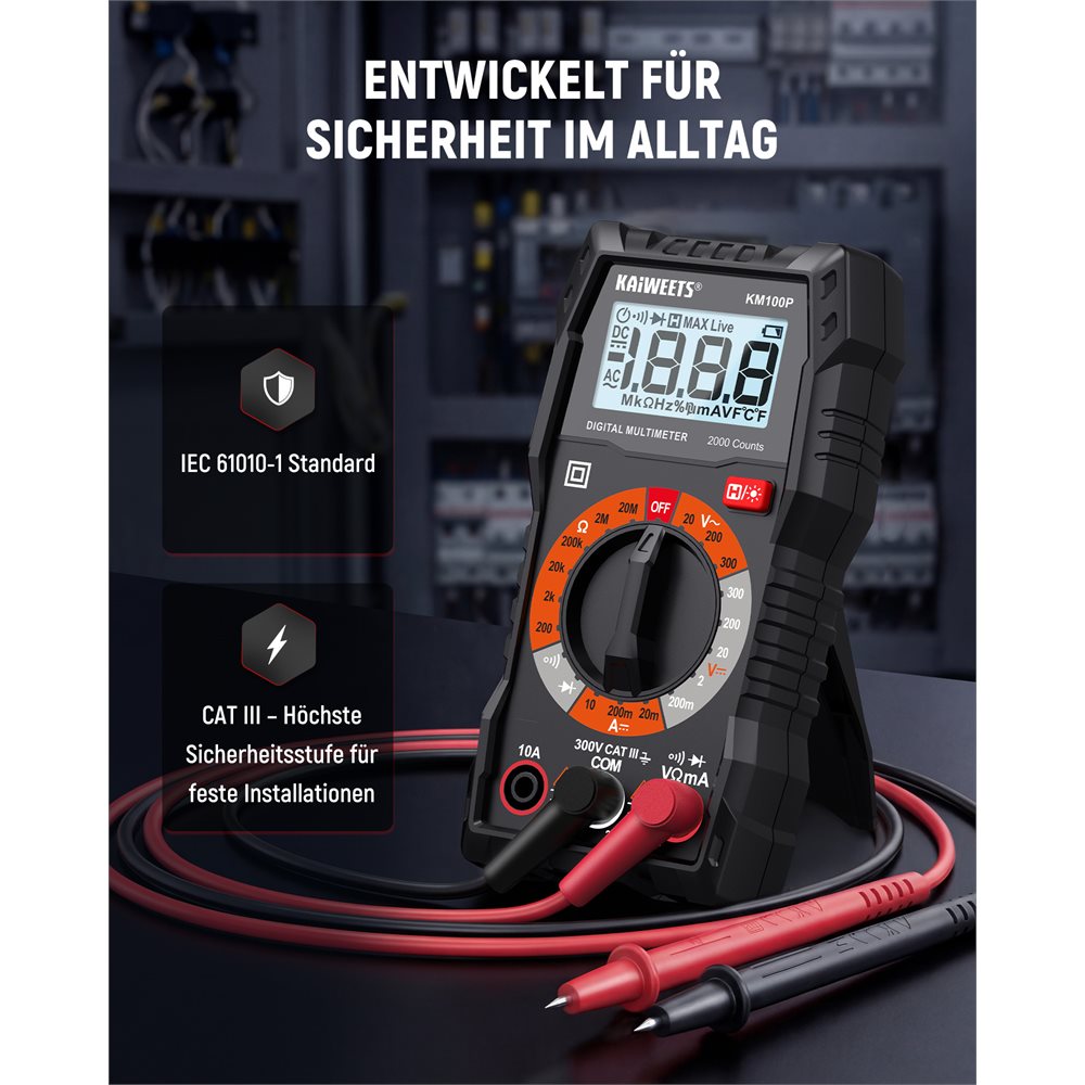 KAIWEETS KM100P Digital Multimeter