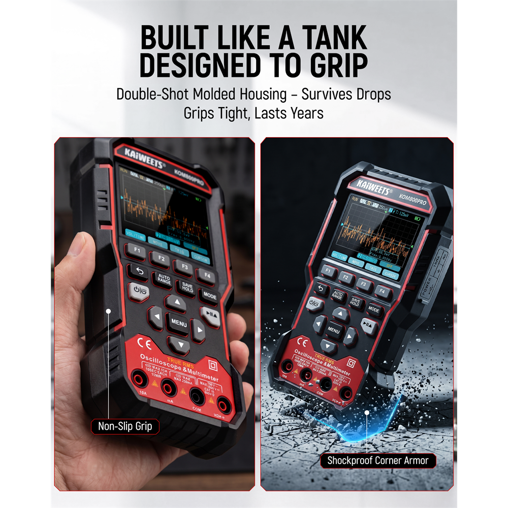 KAIWEETS KOM800PRO 3-in-1 Oscilloscope Multimeter