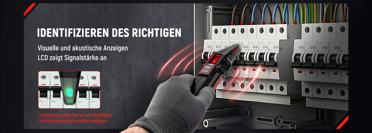 KAIWEETS KT301E Circuit Breaker Finder Kit DE A