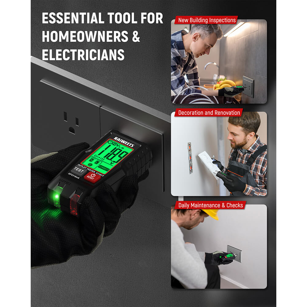 KAIWEETS KT301T GFCI Outlet Tester