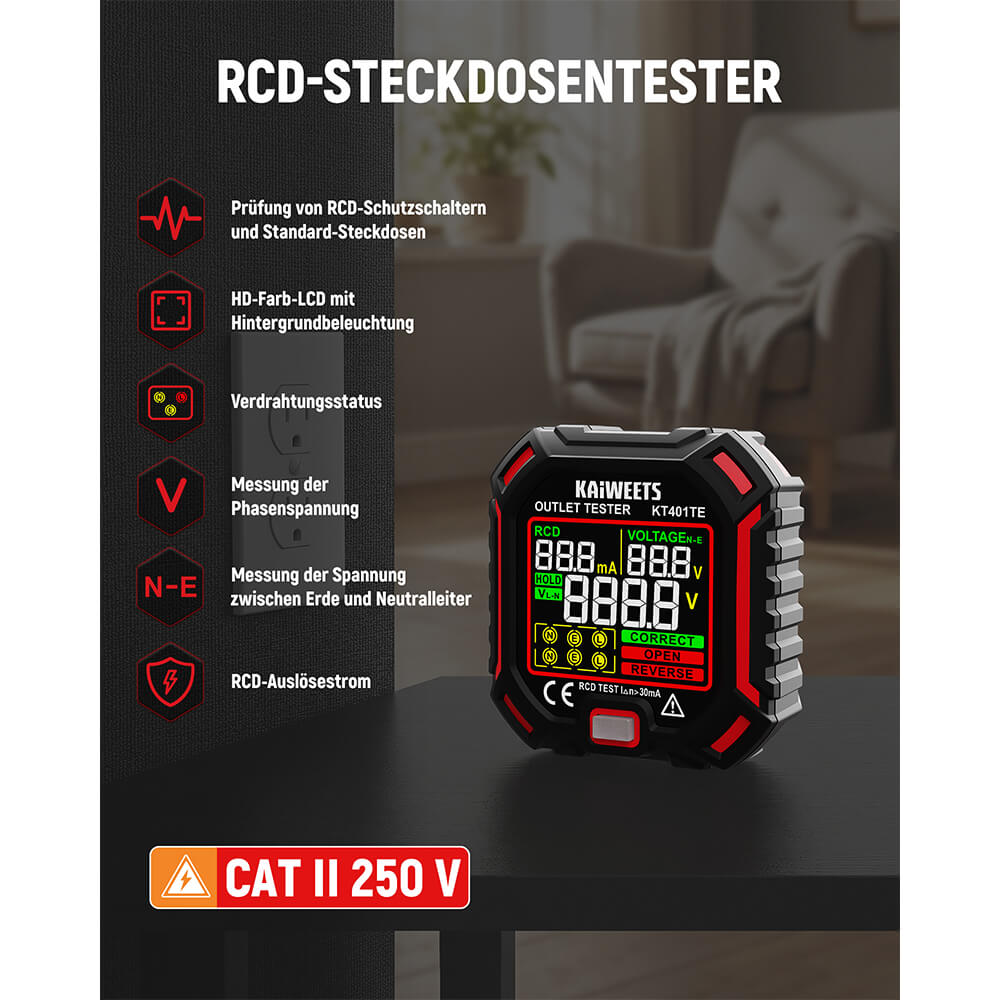 KAIWEETS KT401TE Socket Tester