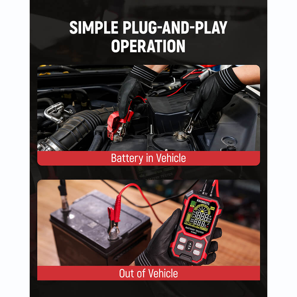 KAIWEETS KVB02 12V/24V Car Battery Tester
