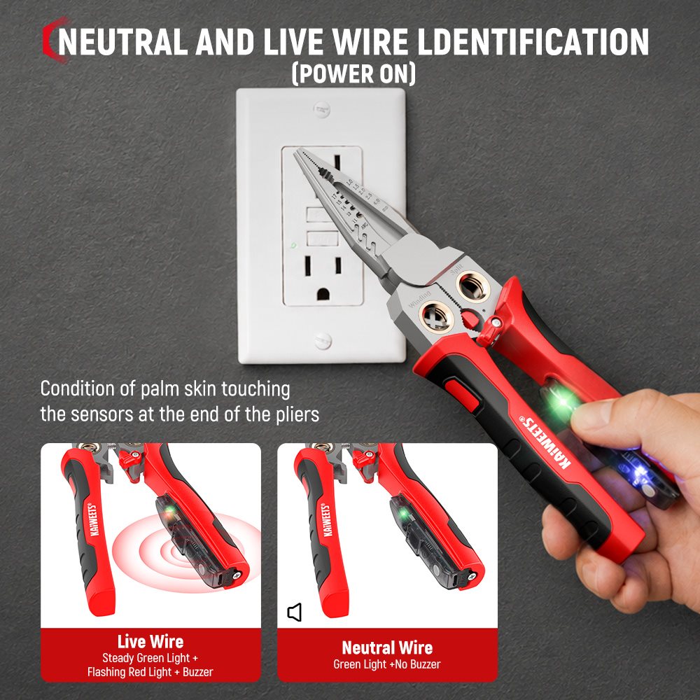 KAIWEETS KWS-122 9-in-1 Rechargeable Wire Stripper