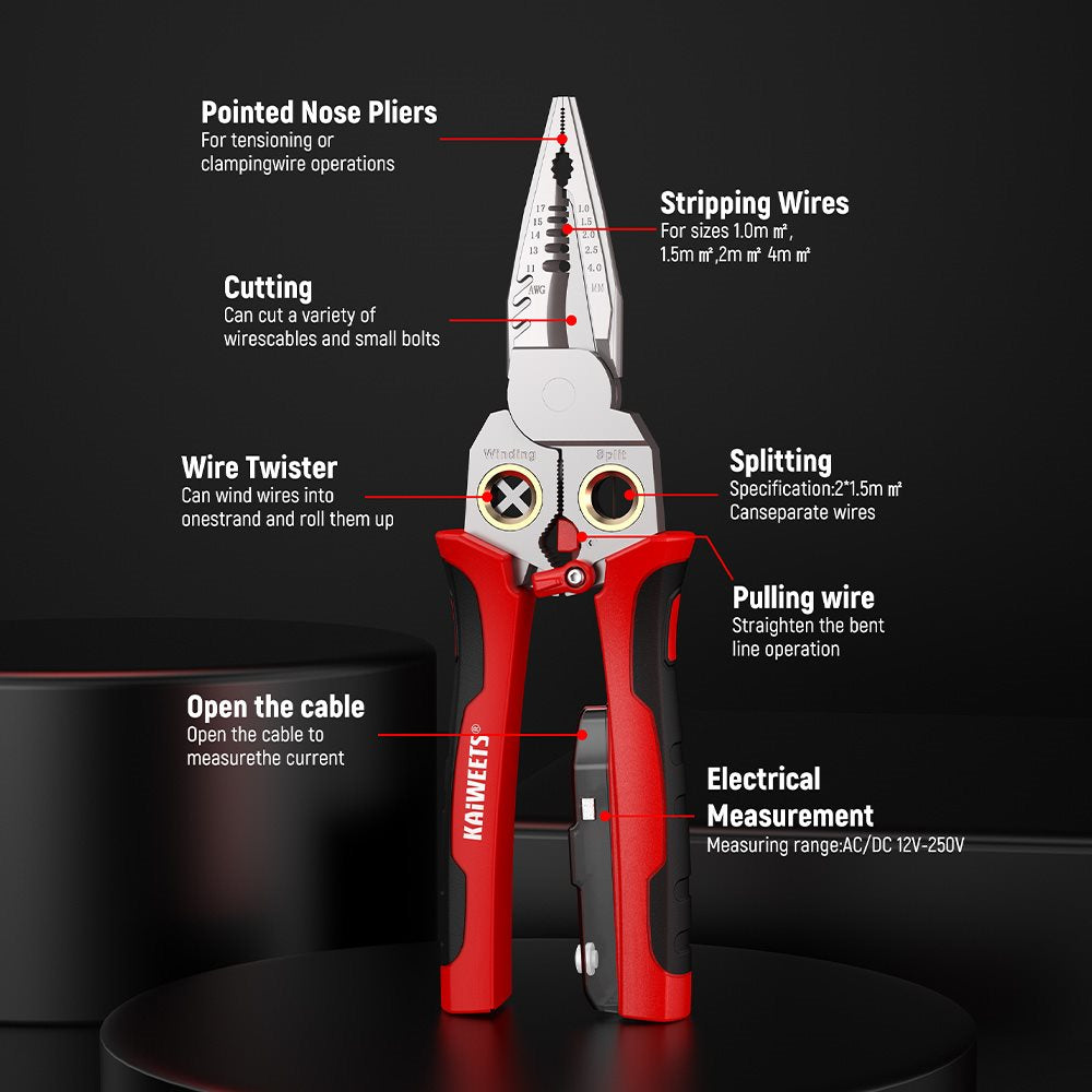 KAIWEETS KWS-122 9-in-1 Rechargeable Wire Stripper