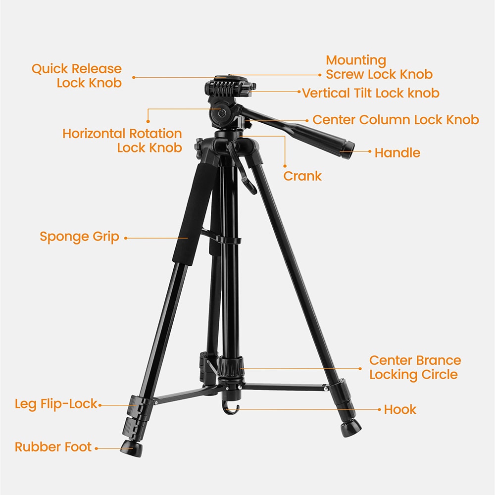 KAIWEETS CAT01 1.5m Laser Tripod Telescoping Pole