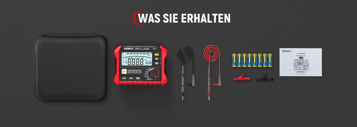 KAIWEETS KE2500 Isolationswiderstandspr�fger�t-18