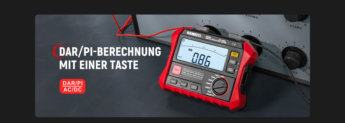 KAIWEETS KE2500 Isolationswiderstandspr�fger�t-9