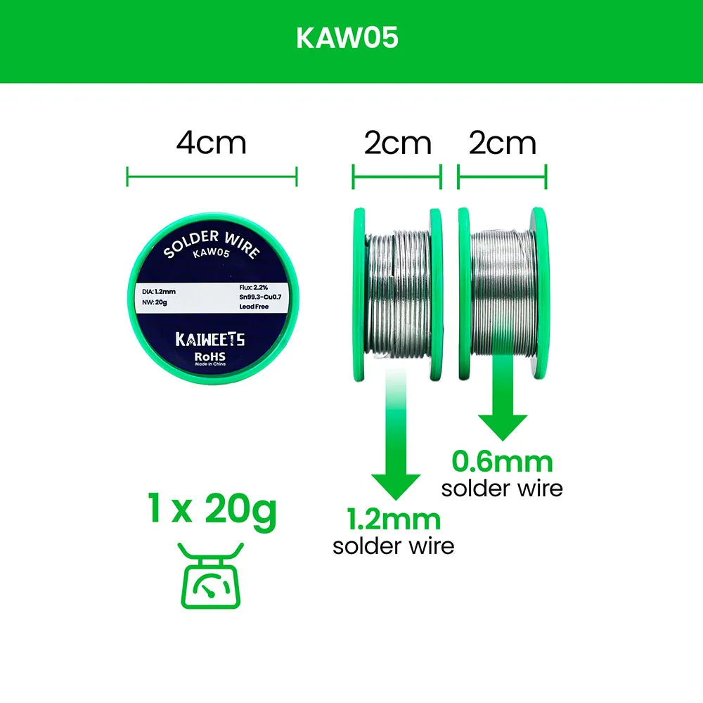 KAW05 Solder Wire 2 PACK