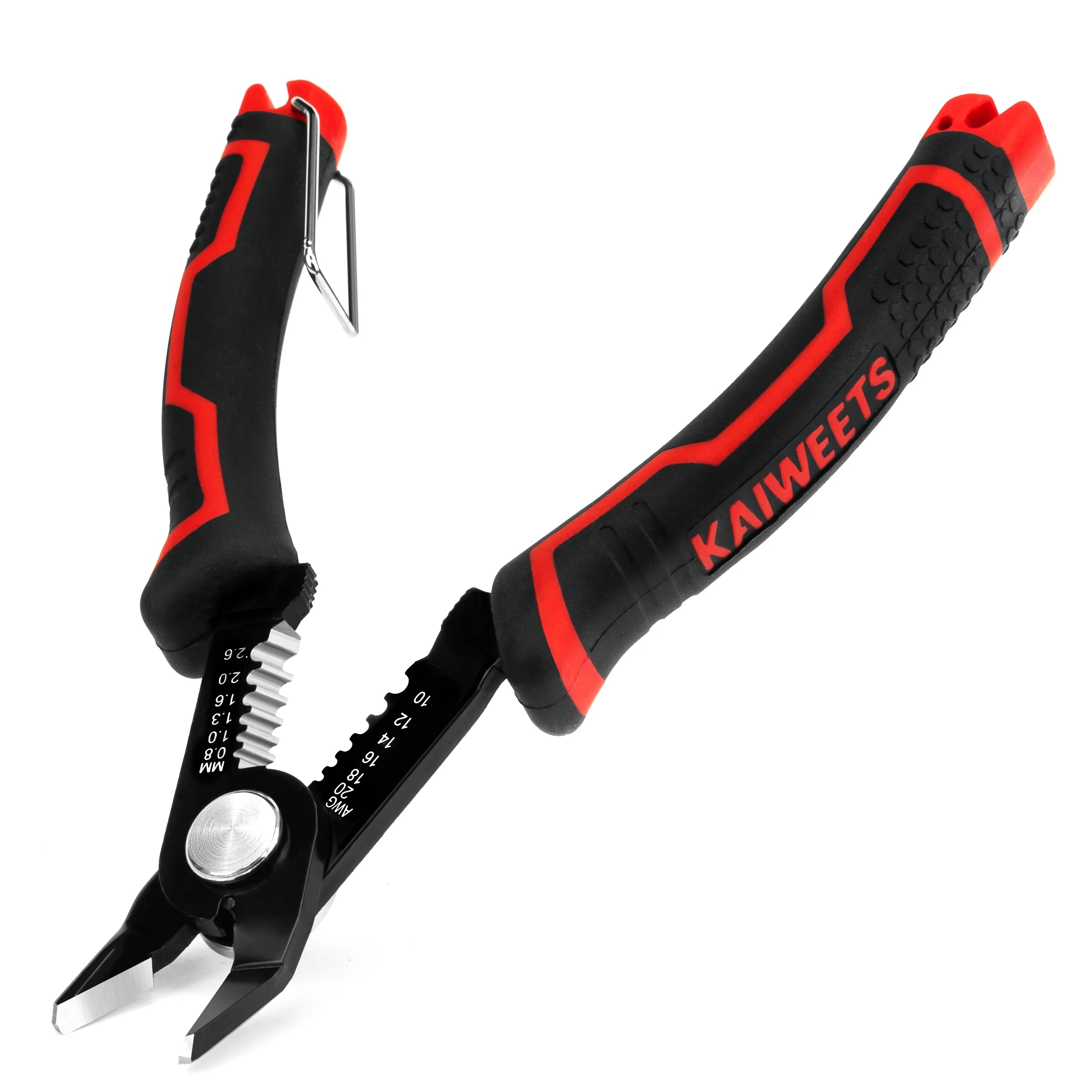 KAIWEETS KWS-112 2 in 1 Wire Cutters 6-inch Flush Pliers Wire Stripping  Cable Tool