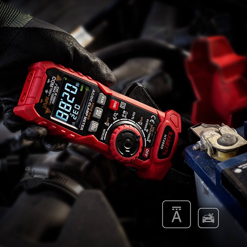 KAIWEETS HT208D 1000A AC/DC digital clamp meter - Kaiweets