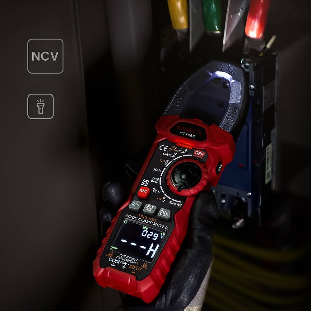KAIWEETS HT208D Clamp Meter with backlight