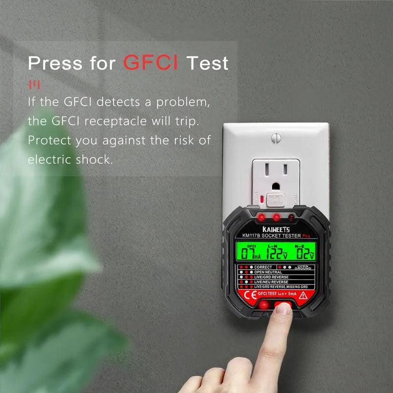 KAIWEETS KM117B GFCI Socket Tester - Kaiweets