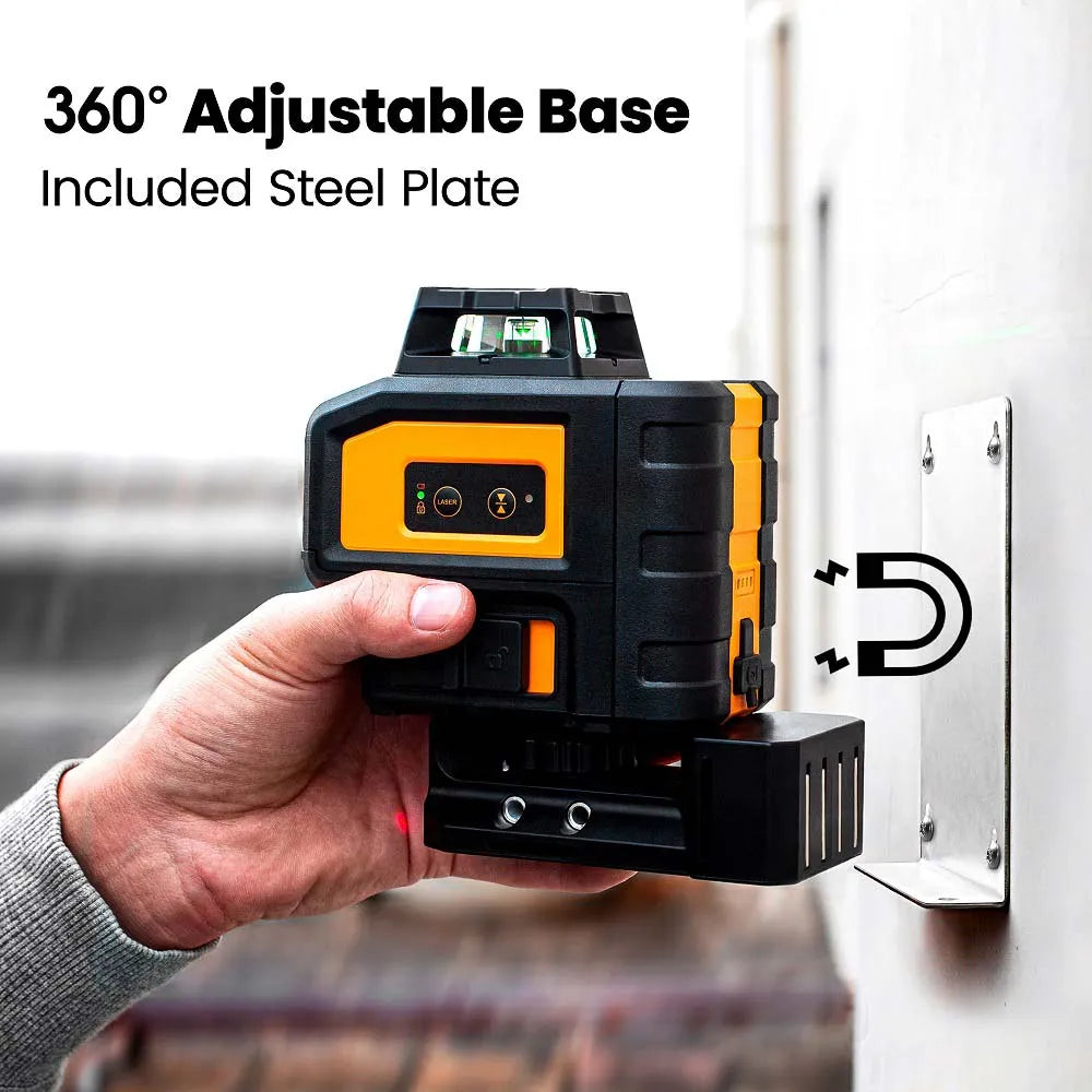 KAIWEETS KT360B Self Leveling Green Laser Level - 360 Horizontal Line with 1 Vertical Laser Line - Kaiweets