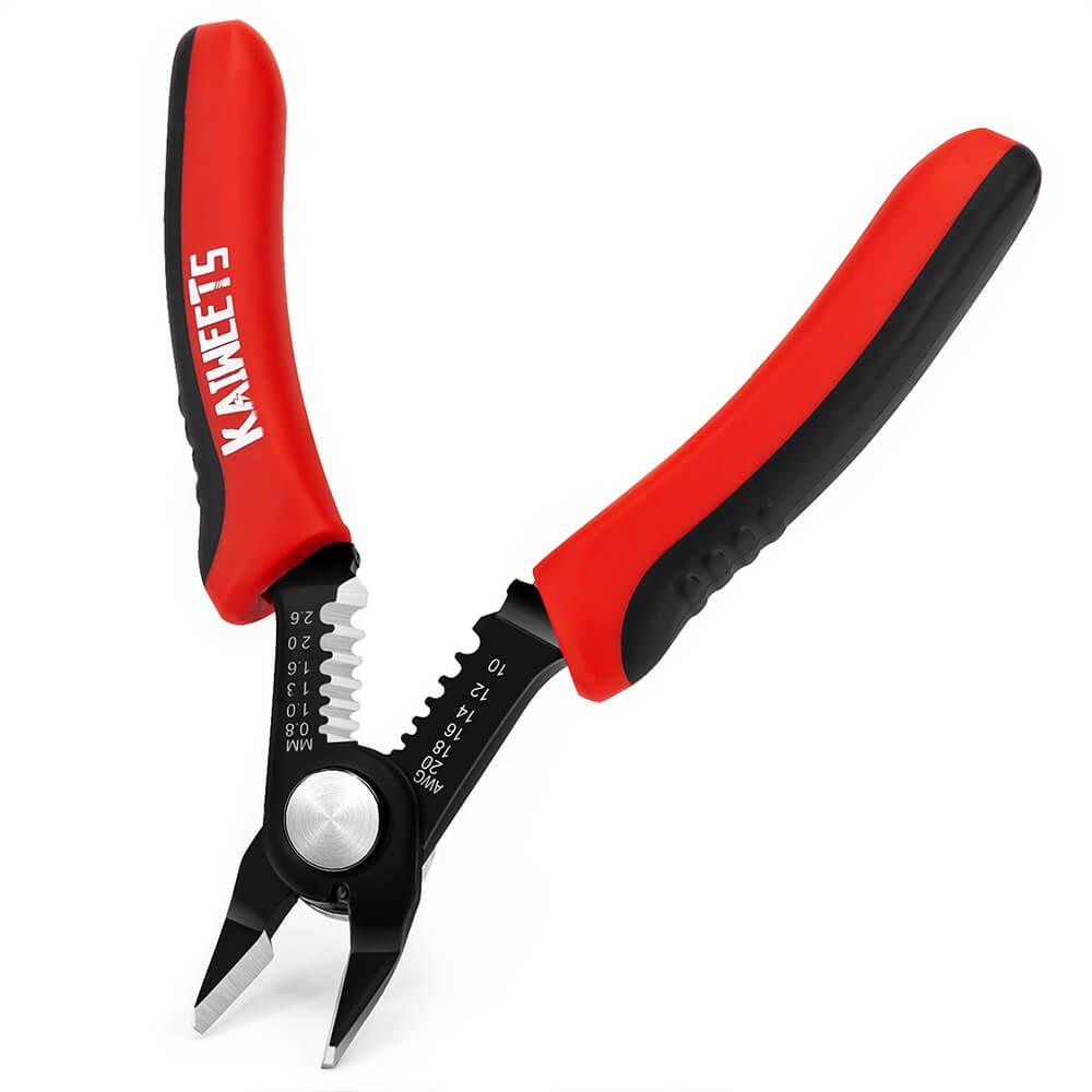 KAIWEETS KWS-102 Wire Cutters 5 Inch Flush Pliers Wire Stripping Tool