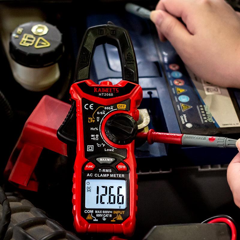 How to use a clamp meter on a car battery - Kaiweets