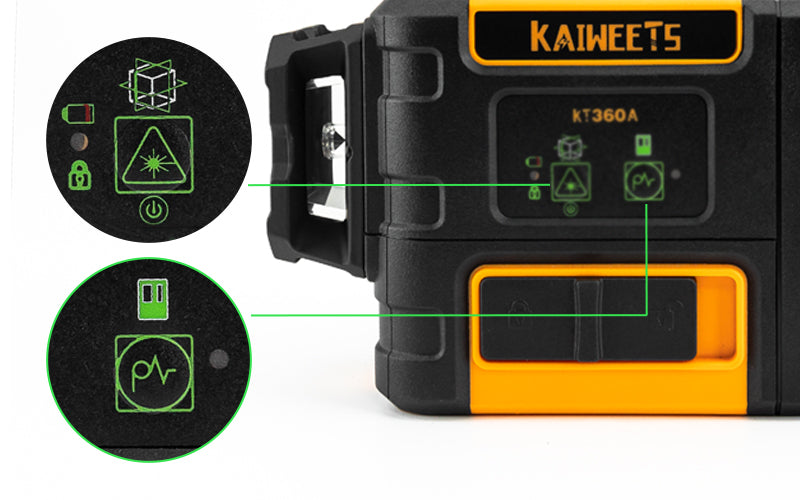 KAIWEETS KT-100P Poteau télescopique de niveau laser avec trépied et support