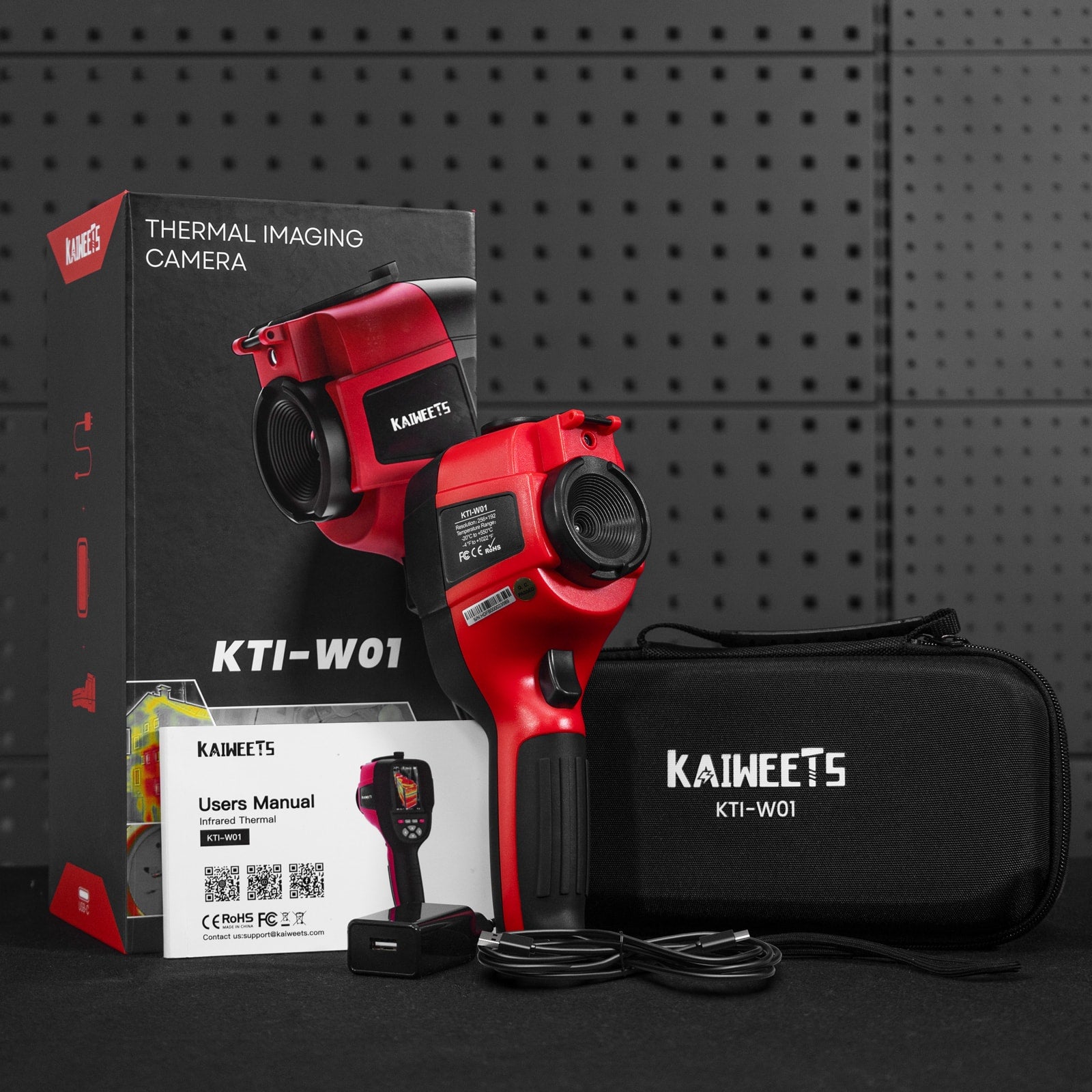 KAIWEETS KTI-W01 Thermal Imaging Camera, 256 * 192 IR Resolution