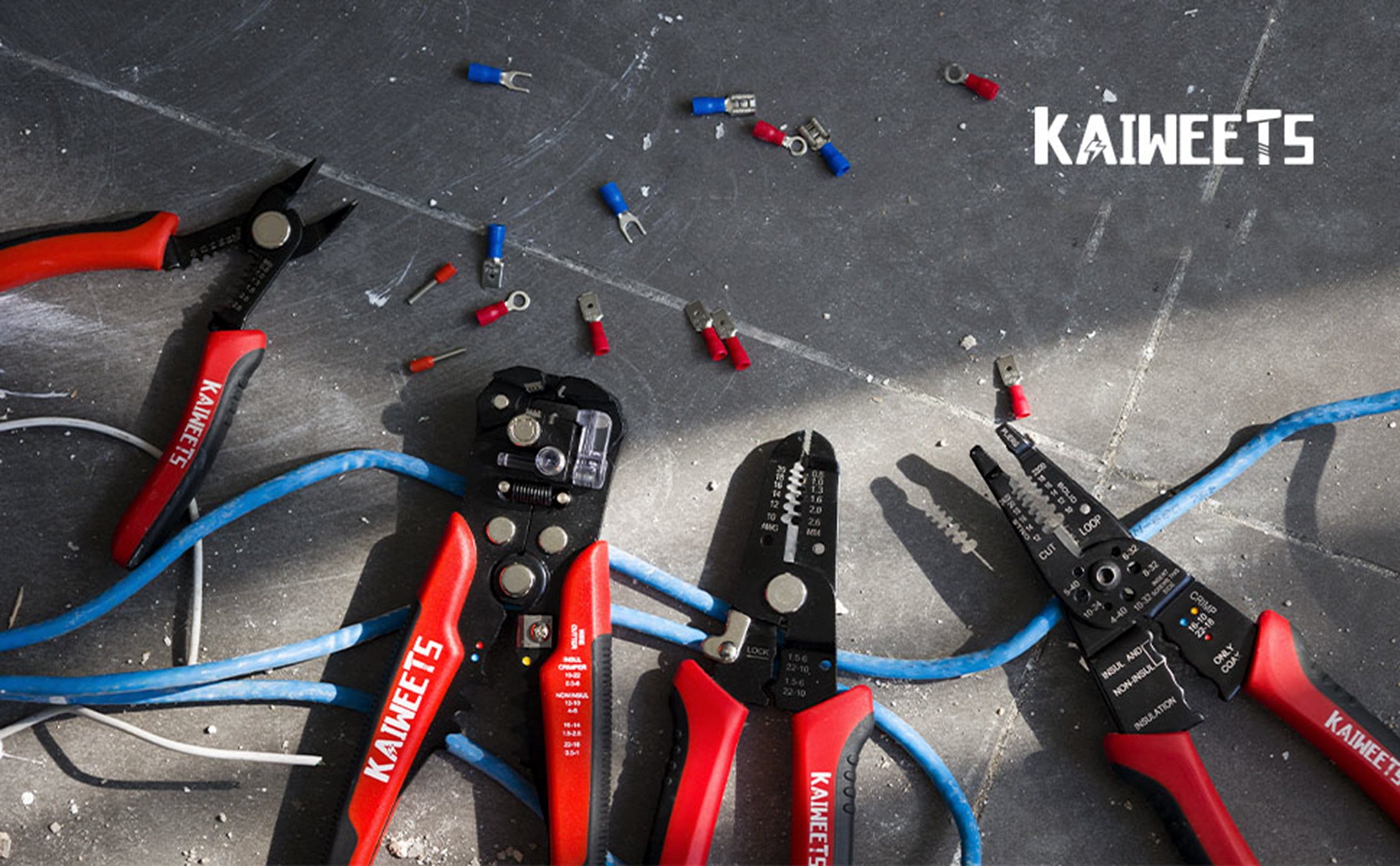 KAIWEETS Self Adjusting Wire Stripper - 3 in 1 Heavy Duty Automatic Wire  Stripping Tool | 10-24 AWG Wire Cutter for Electrical Cable Cutting,  Crimping