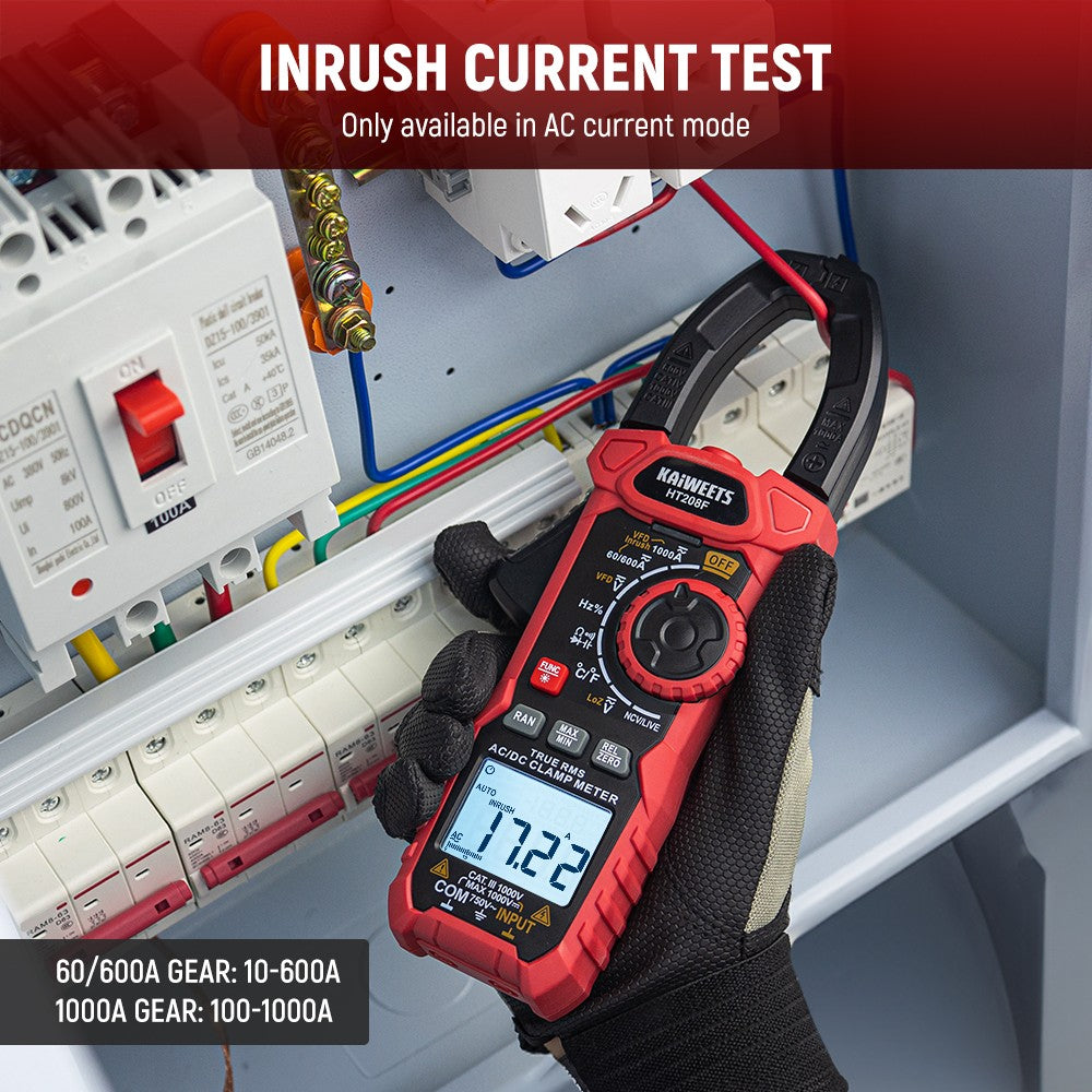 KAIWEETS HT208F Inrush Digital Clamp Meter