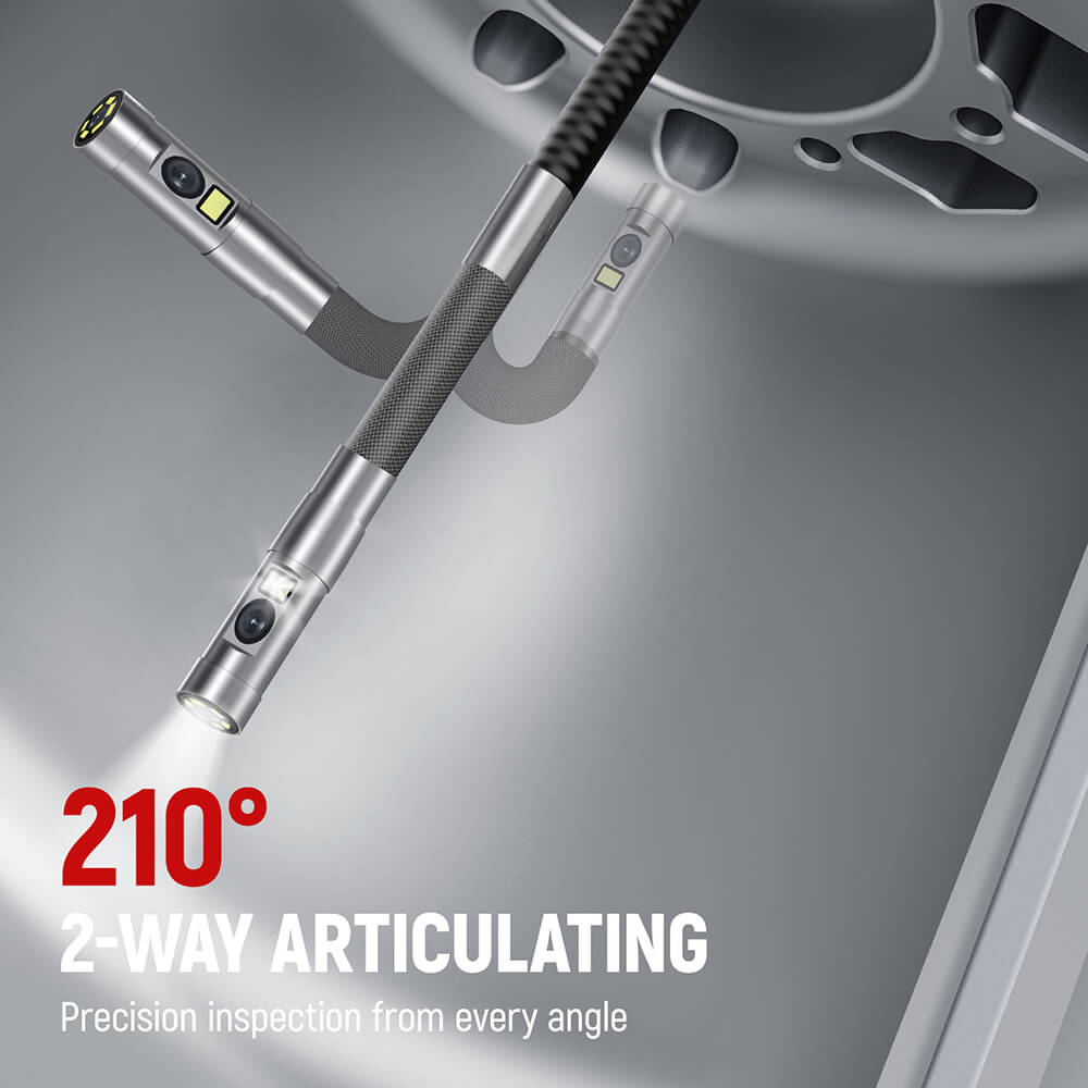 KAIWEETS KBA02 PRO Dual Lens Articulating Borescope Camera