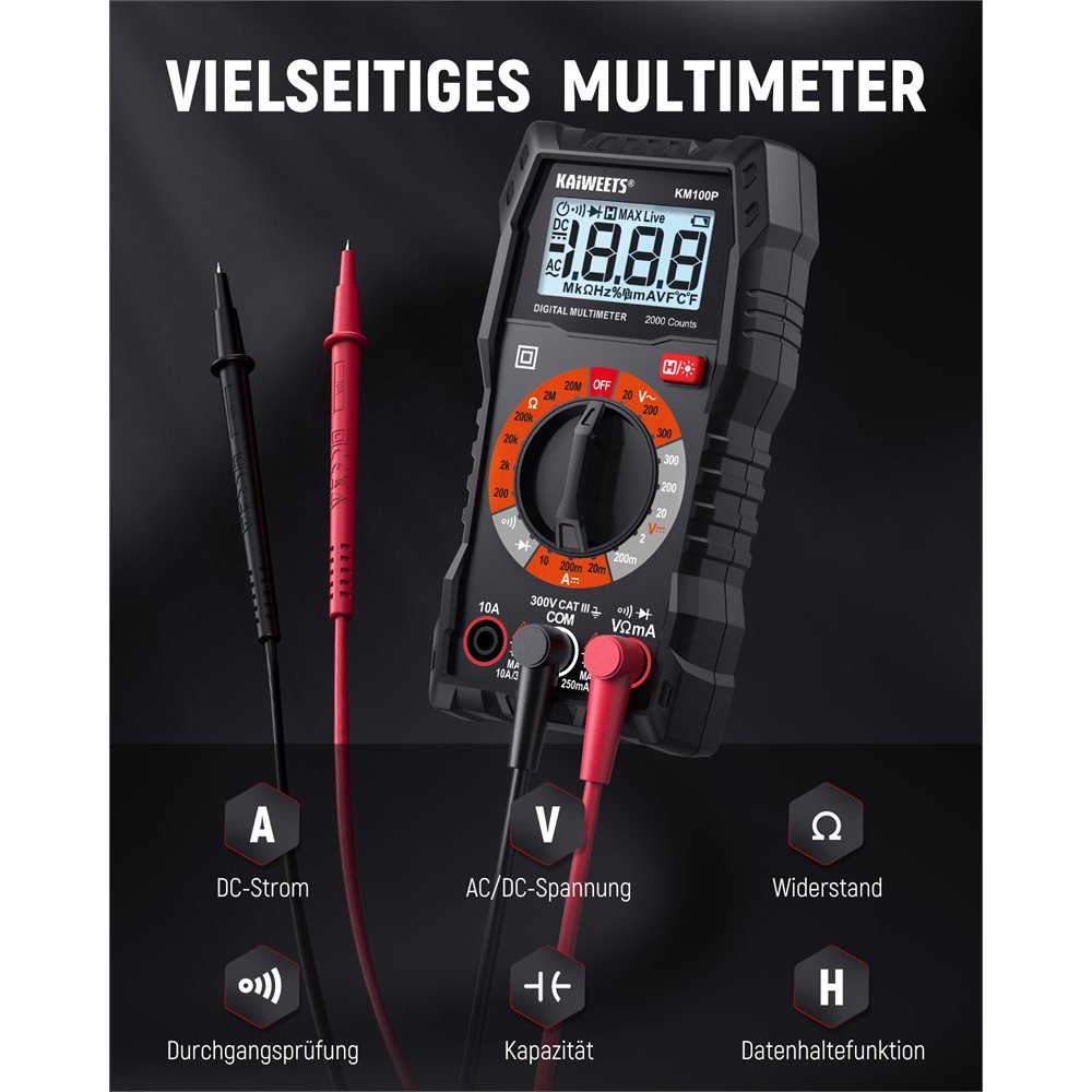 KAIWEETS KM100P Digital Multimeter