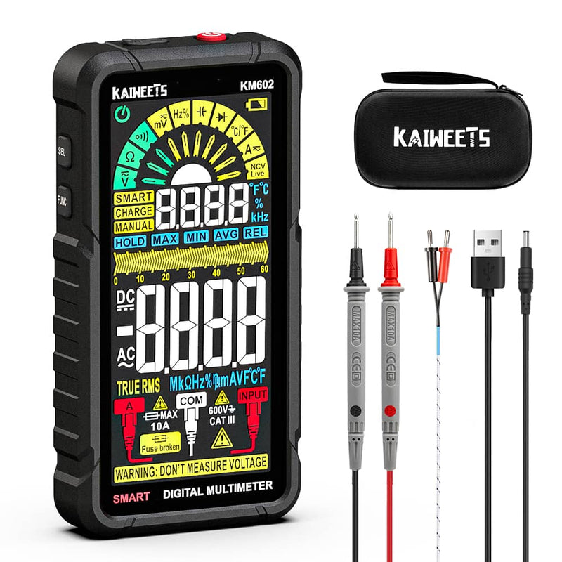 KAIWEETS KM602 Intelligentes Digitalmultimeter – 6000 Zählwerte Echteffektivwert