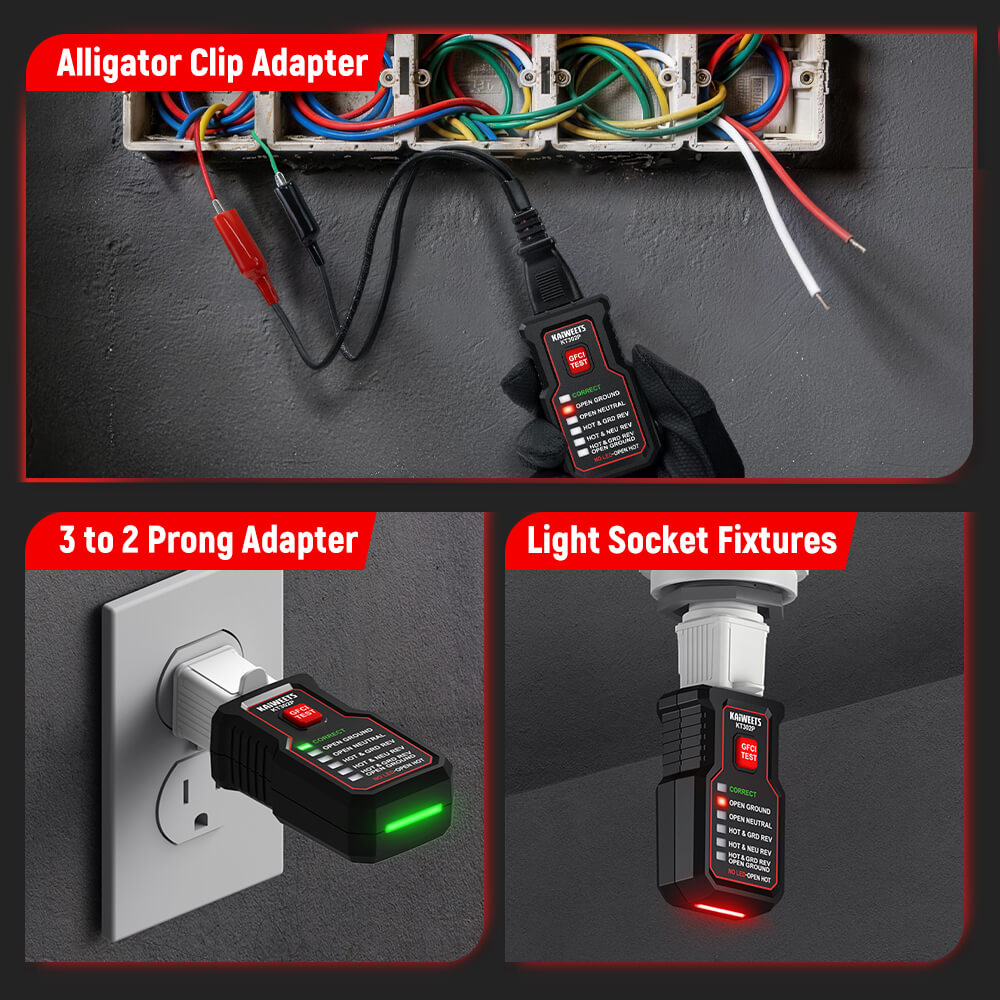 KAIWEETS KT302P Circuit Breaker Finder Tool Kit