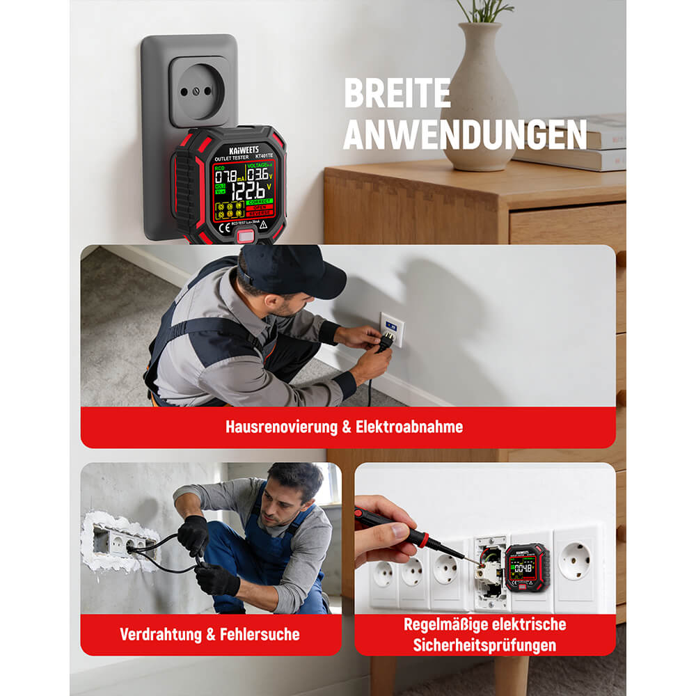 KAIWEETS KT401TE Socket Tester