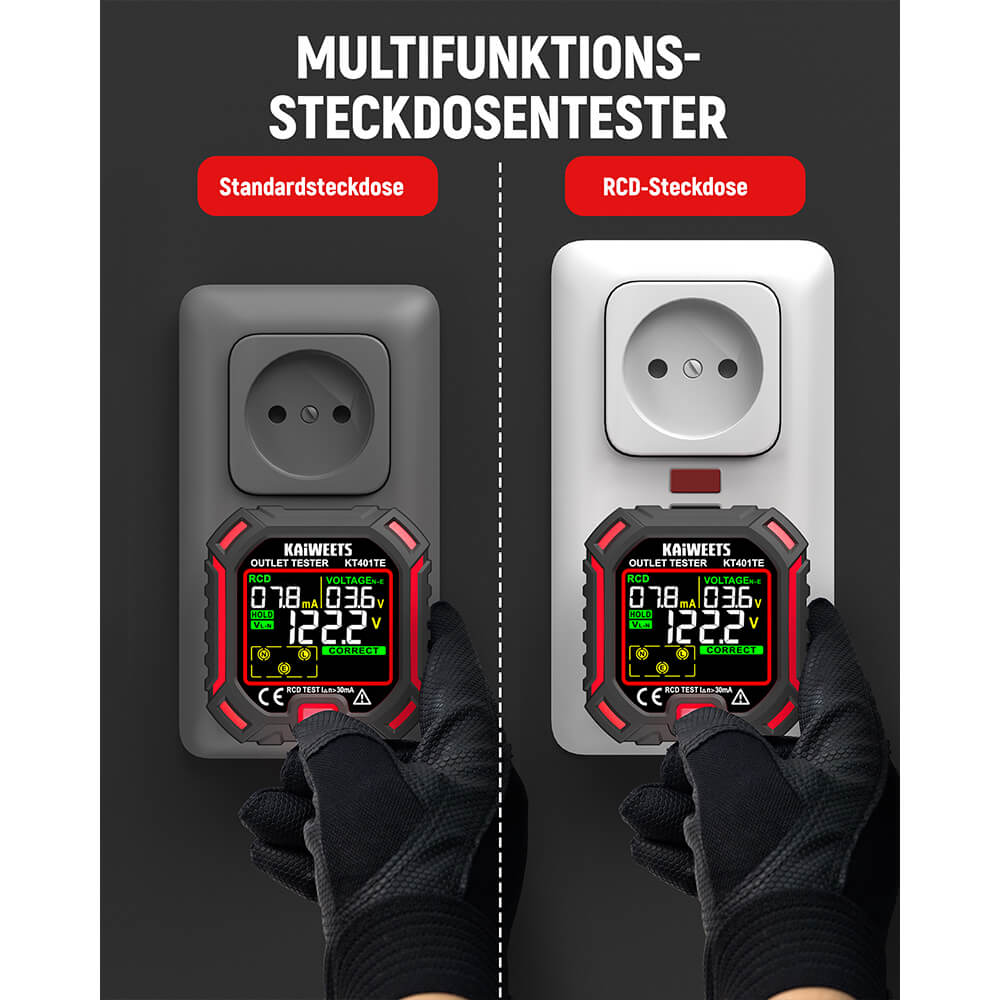 KAIWEETS KT401TE Socket Tester