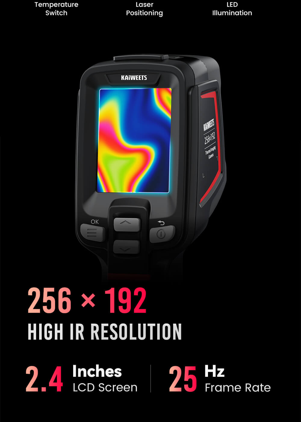 KAIWEETS KTI-W02 256*192 Thermal Imaging Camera