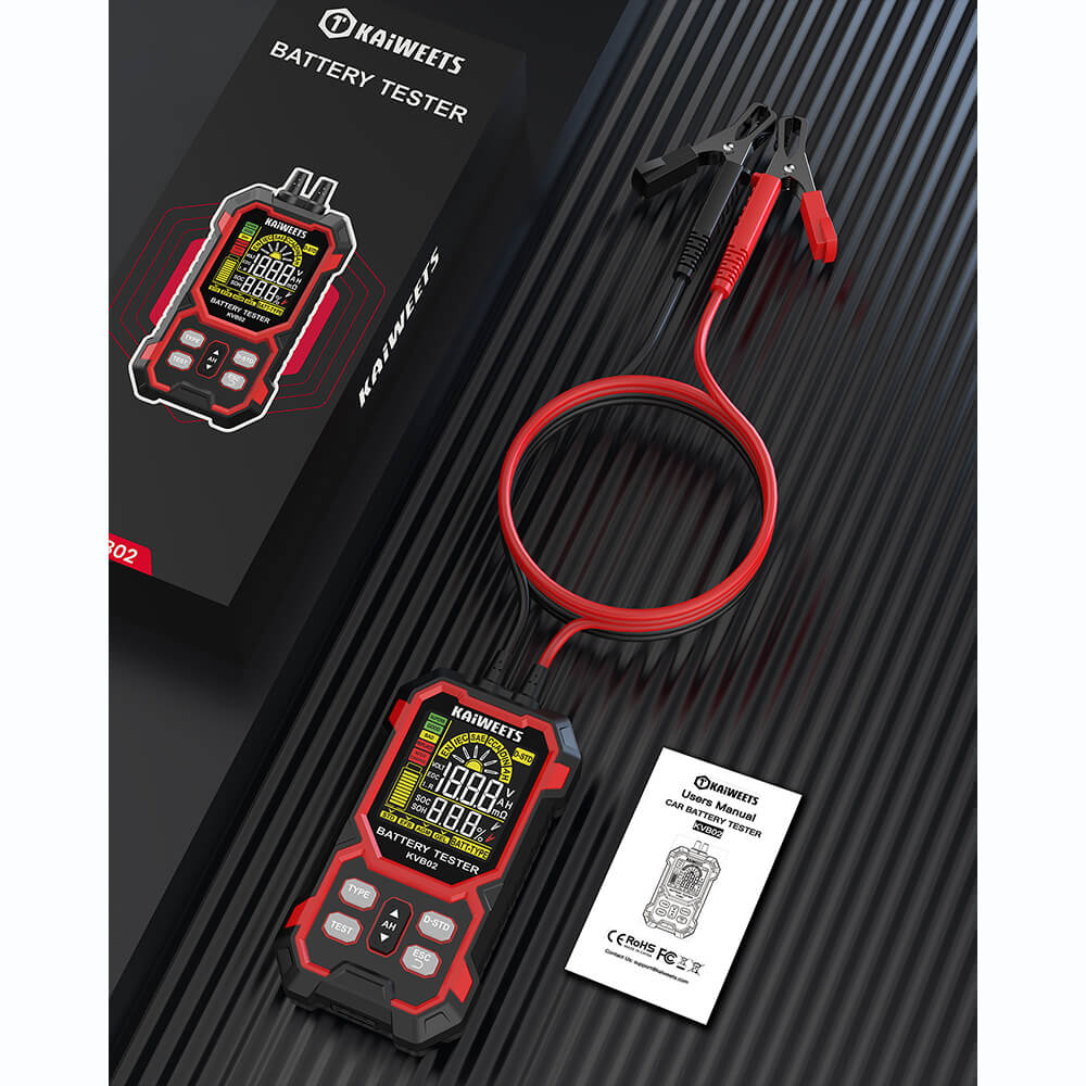 KAIWEETS KVB02 12V/24V Car Battery Tester