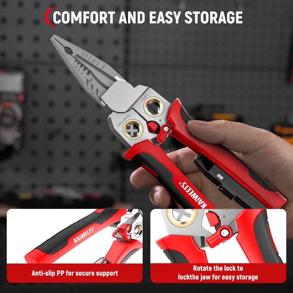 KAIWEETS KWS-122 9-in-1 Rechargeable Wire Stripper