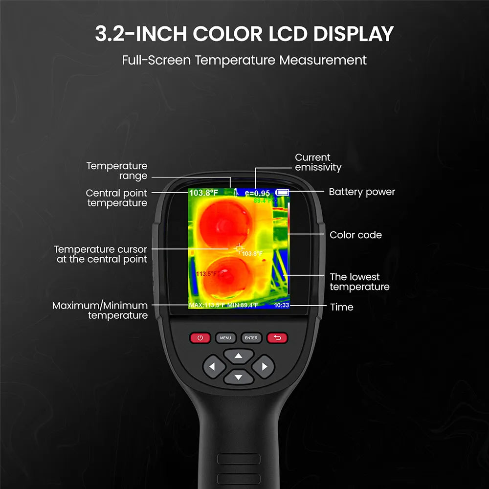 3.2-inch color screen display thermal imaging camera