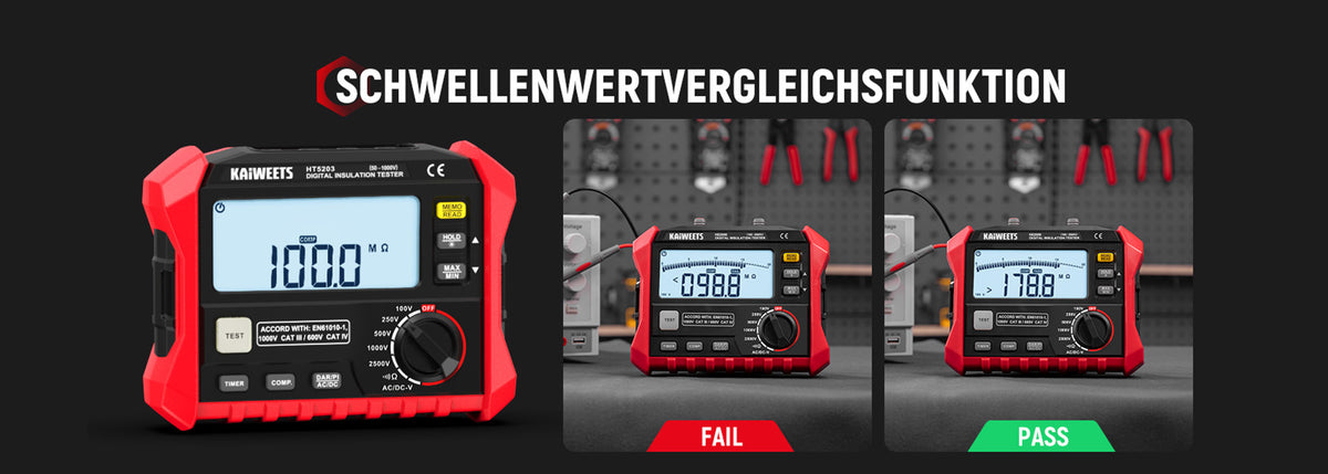 KAIWEETS KE2500 Isolationswiderstandspr�fger�t-10