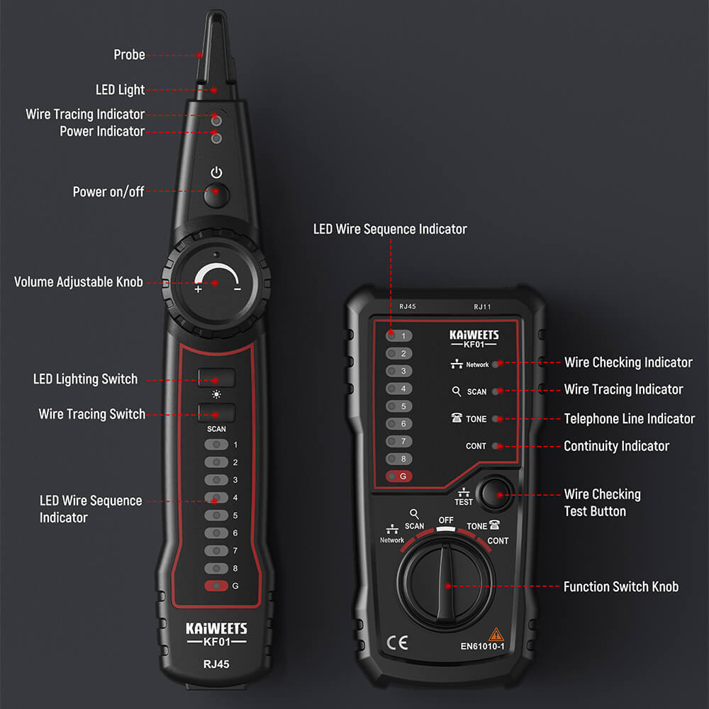 KAIWETS KF01 Network Cable Tester