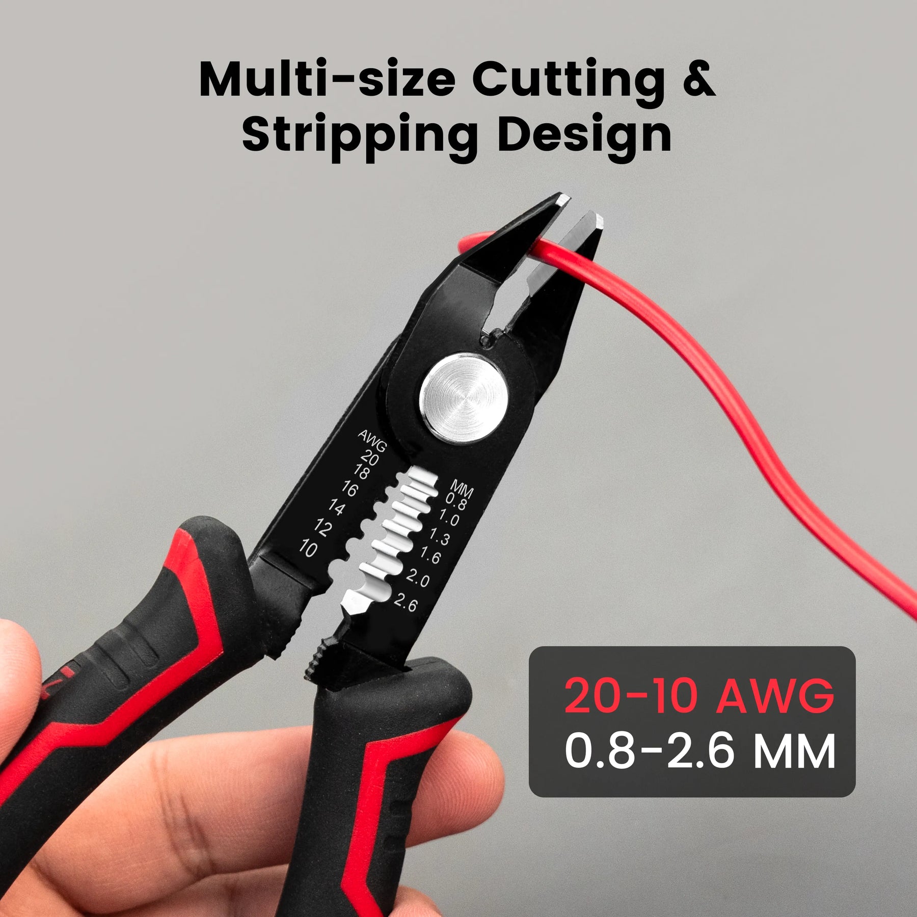 KWS-112 2 in 1 Wire Cutters 6-inch Flush Pliers Wire Stripping Cable Tool 