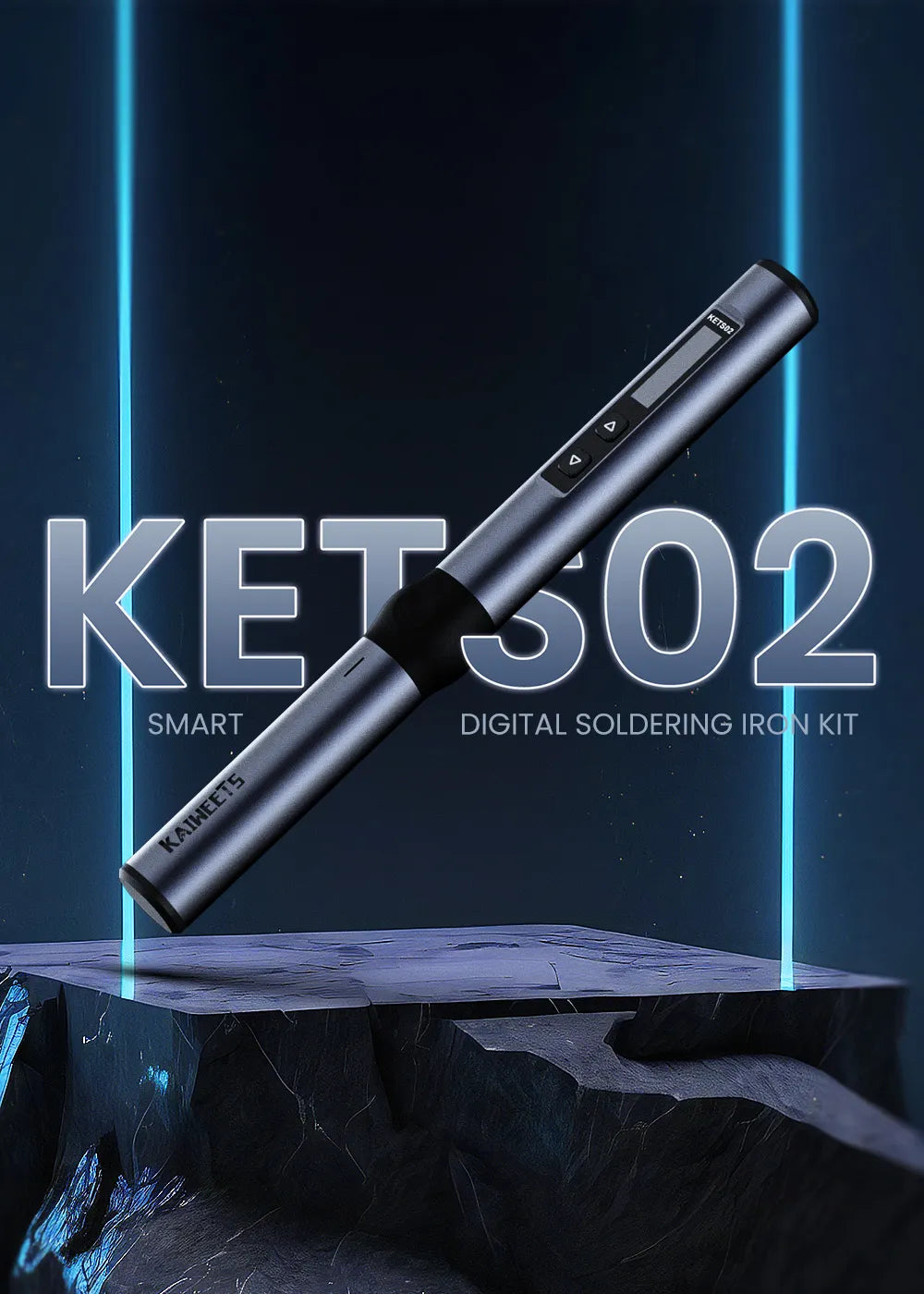 KAIWEETS KETS02 Smart Digital Soldering Iron Kit, UK Plug
