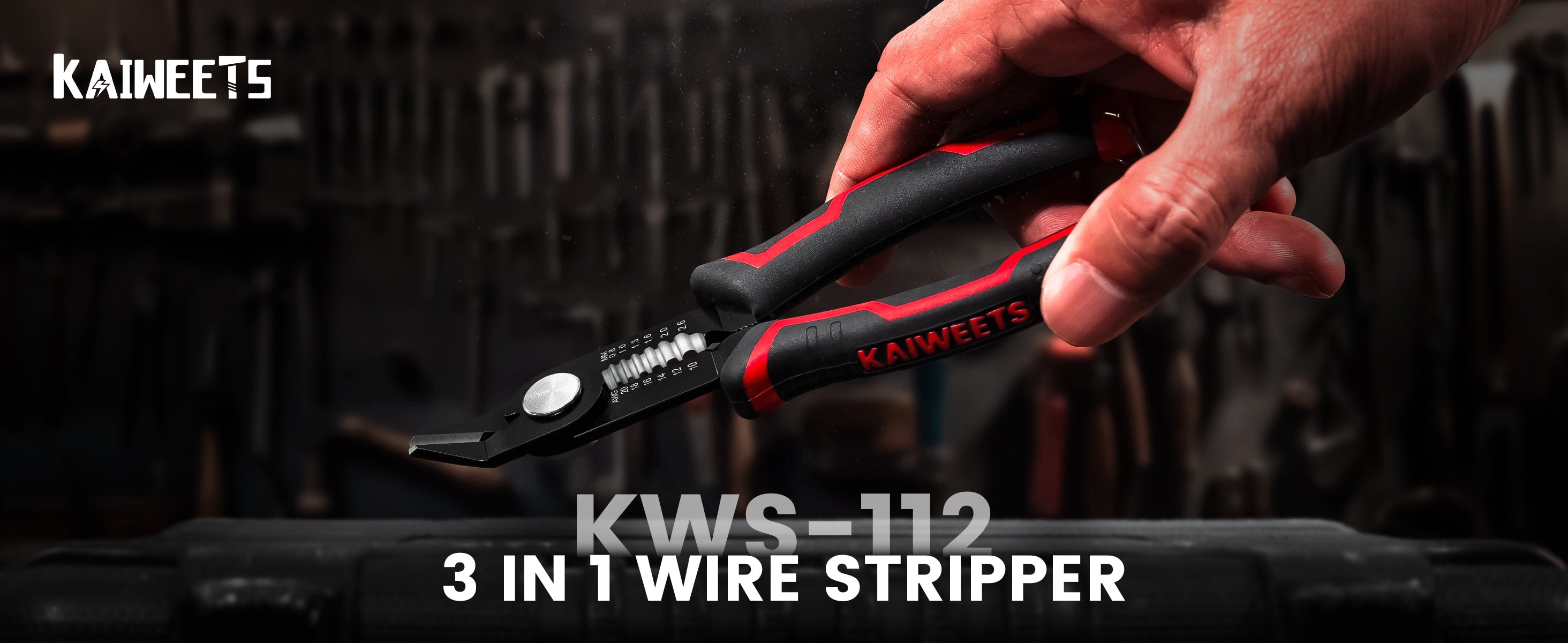 KAIWEETS KWS-102 Wire Cutters 5 Inch Flush Pliers Wire Stripping Tool