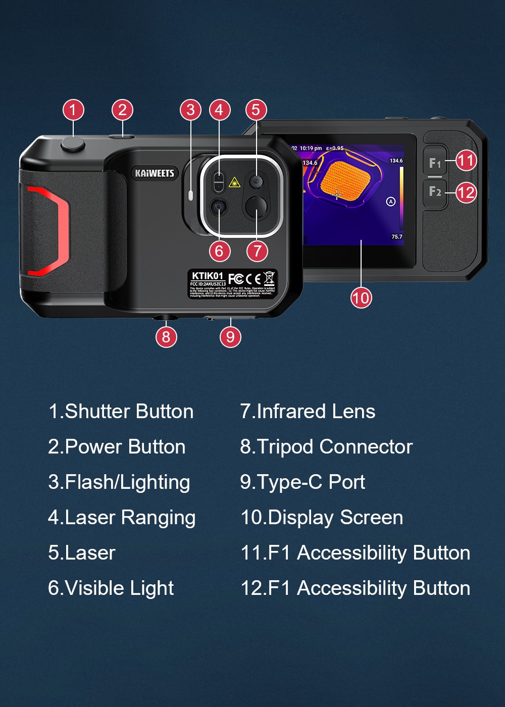 KTI-K01 intelligent thermal imager interface introduction